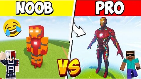 Noob VS Pro | Ironman cheated by me | Minecraft World