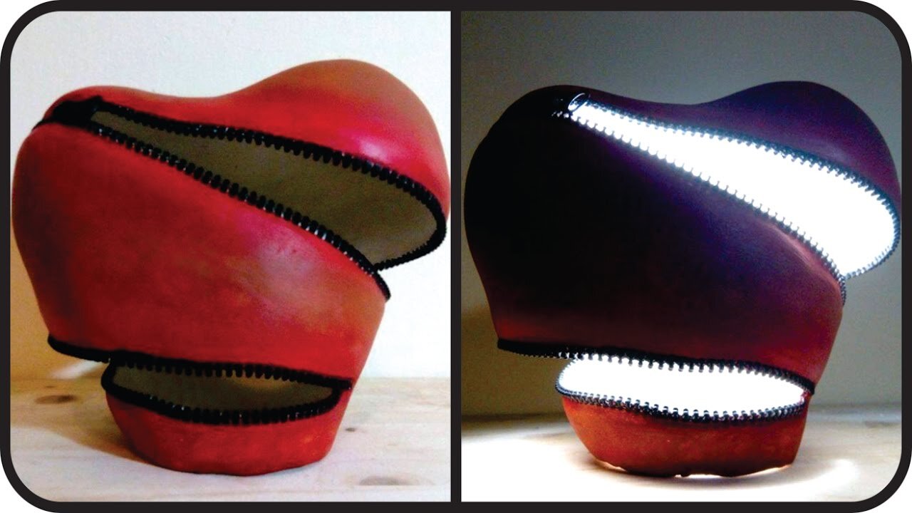 ❣DIY Unzipped Heart Lamp - Unique Valentine's Day Gift Idea❣