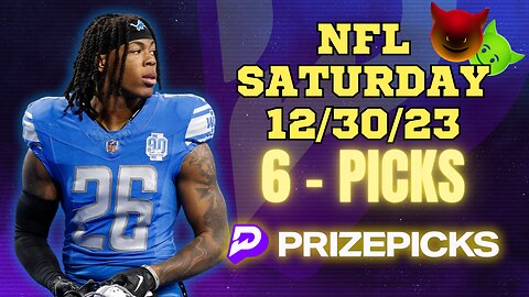 PRIZEPICKS | BEST PICKS WEEK 17 #NFL SATURDAY | 12/30/23 | PROP BETS | #BESTBETS | #FOOTBALL | TODAY