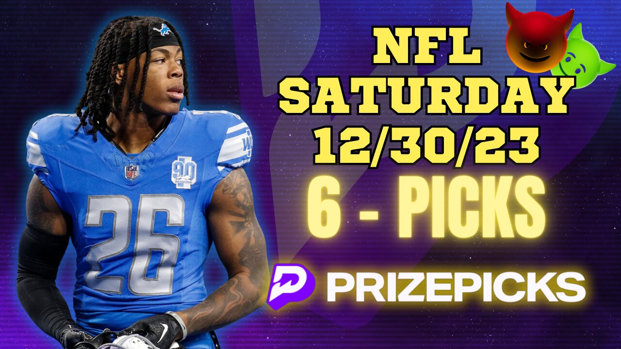 PRIZEPICKS | BEST PICKS WEEK 17 #NFL SATURDAY | 12/30/23 | PROP BETS | #BESTBETS | #FOOTBALL | TODAY