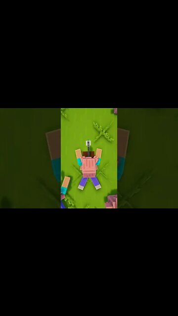 MINECRAFT: A REVOLTA DOS PORQUINHOS!! #shorts