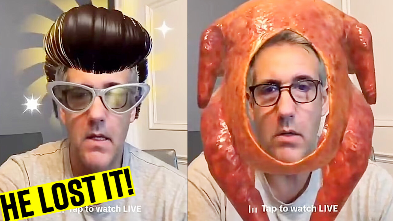 😂 Michael Cohen Loses It as VIRAL Livestream Adds Turkey Filter During Rant on Trump’s Win! 🦃