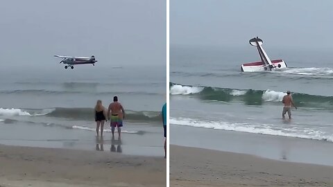 Small plane crashes into ocean off Hampton Beach