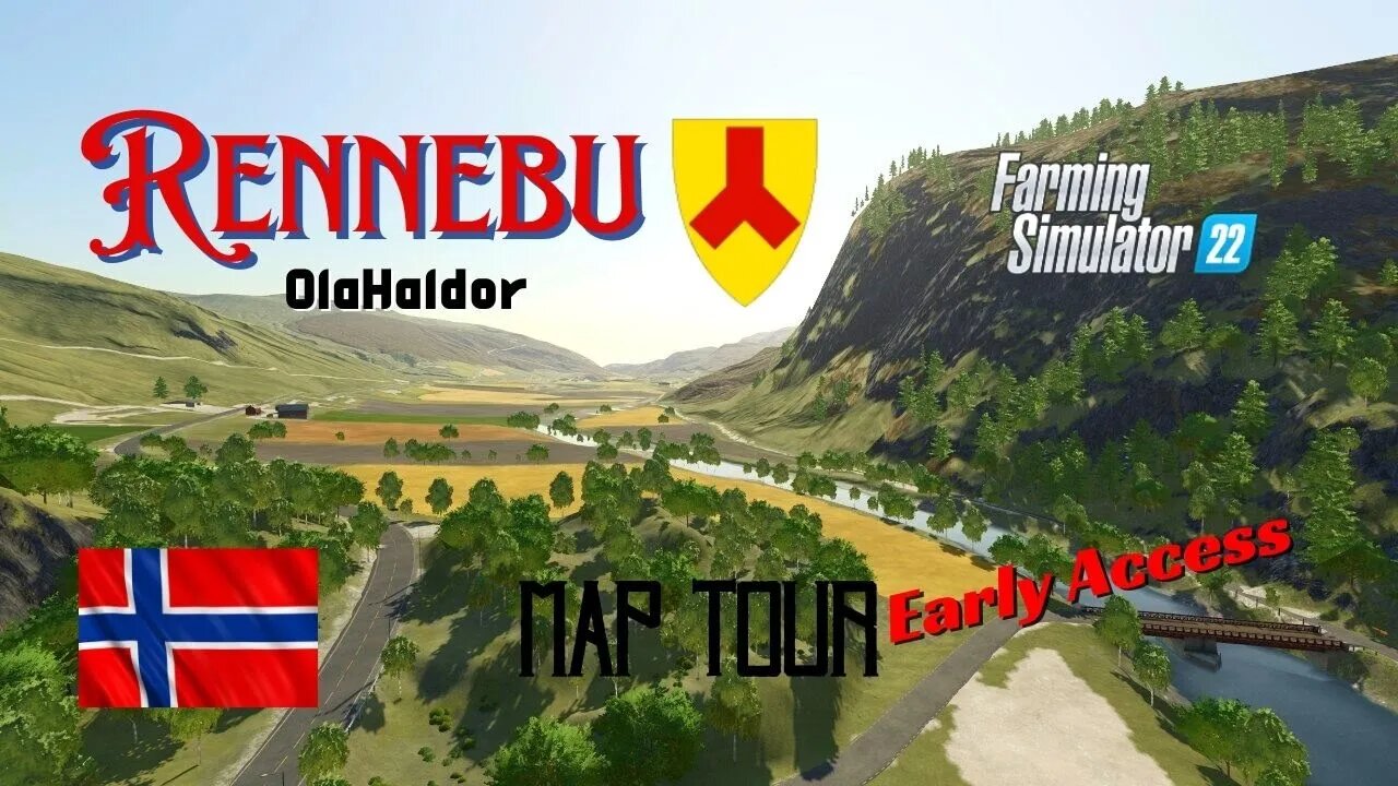 Rennebu / Early Access / Map Tour / OlaHaldor / FS22 / LockNutz / Norway / Buildings Of Norway