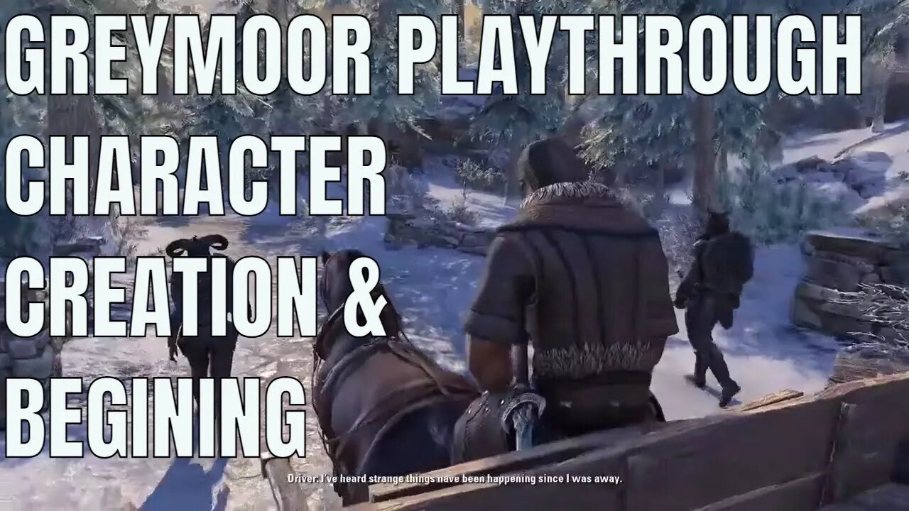 Greymoor Part 1: Character Creation and First steps - TAC NERD 1.0 Live Stream