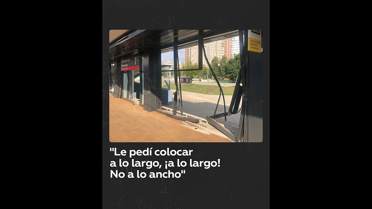 Moscú: Un tren de carga provoca daños en un andén de una estación ferroviaria