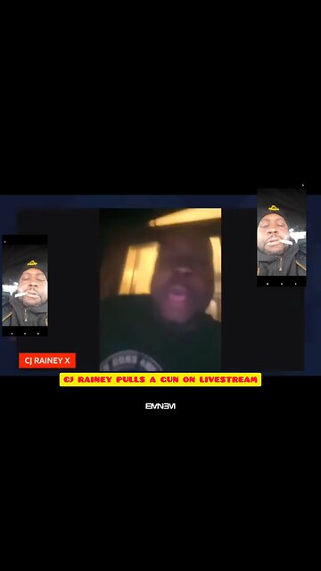 CJRAINEY PULLS OUT A GUN ON LIVESTREAM