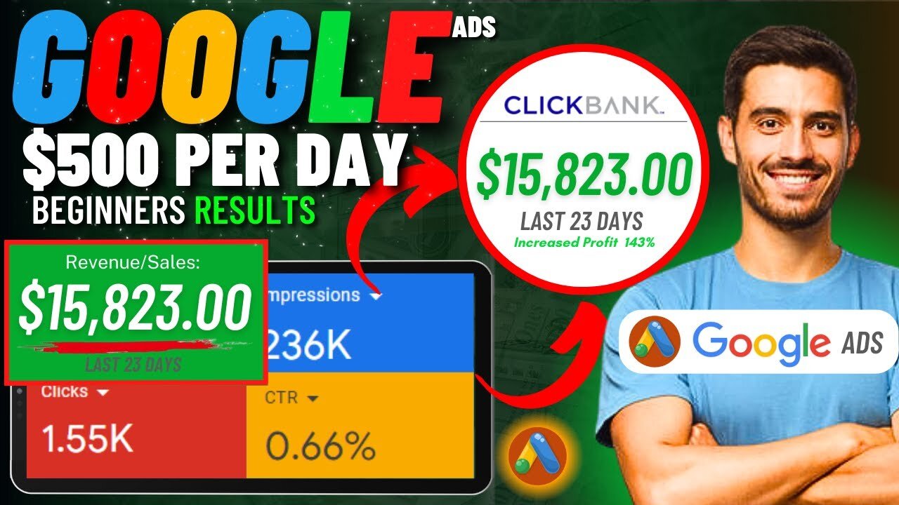 NEW! Google Ads "DA" Method To Make +$500/DAY With Clickbank || Clickbank Affiliate Marketing 2023