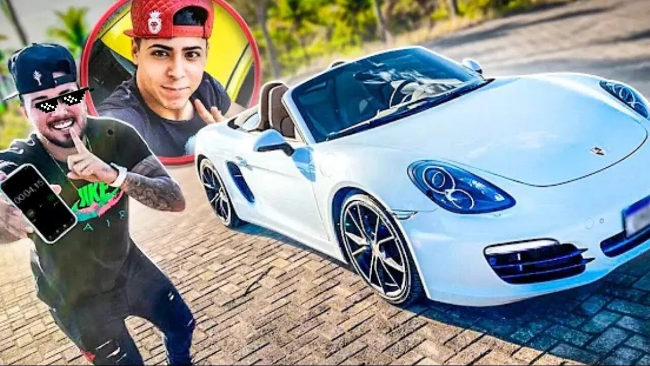 PEGUEI A PORSCHE DO RENATO ESCONDIDO PRA TESTAR A VELOCIDADE NO RACHA !!