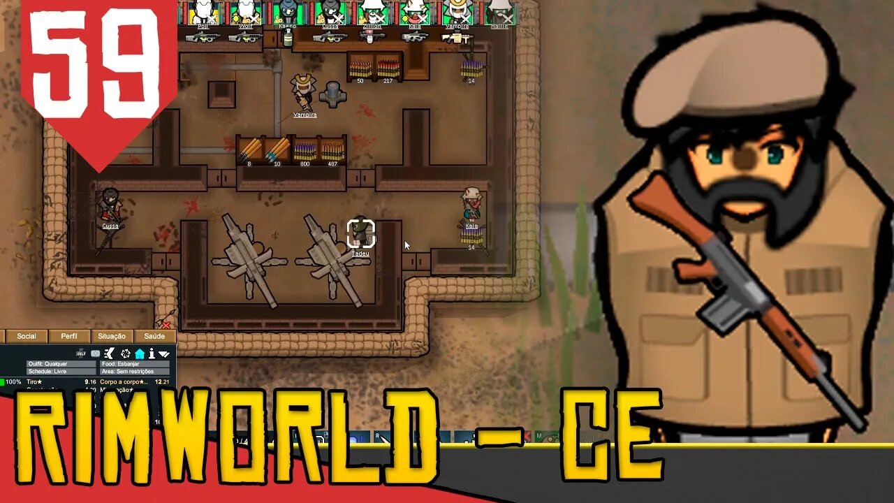 Carreguem os CANHÕES - Rimworld Combat Extended #59 [Série Gameplay PT-BR]