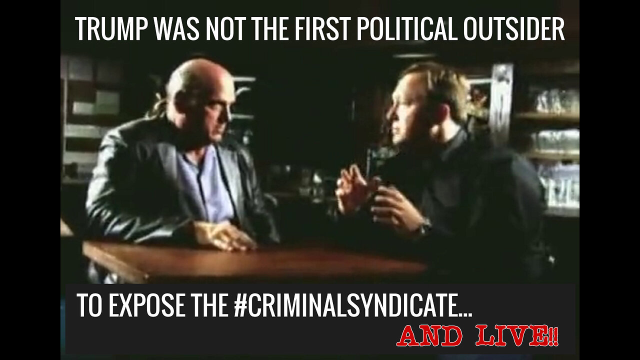 TRUMP WAS NOT THE FIRST POLITICAL OUTSIDER TO EXPOSE THE #CRIMINALSYNDICATE...AND LIVE!!!