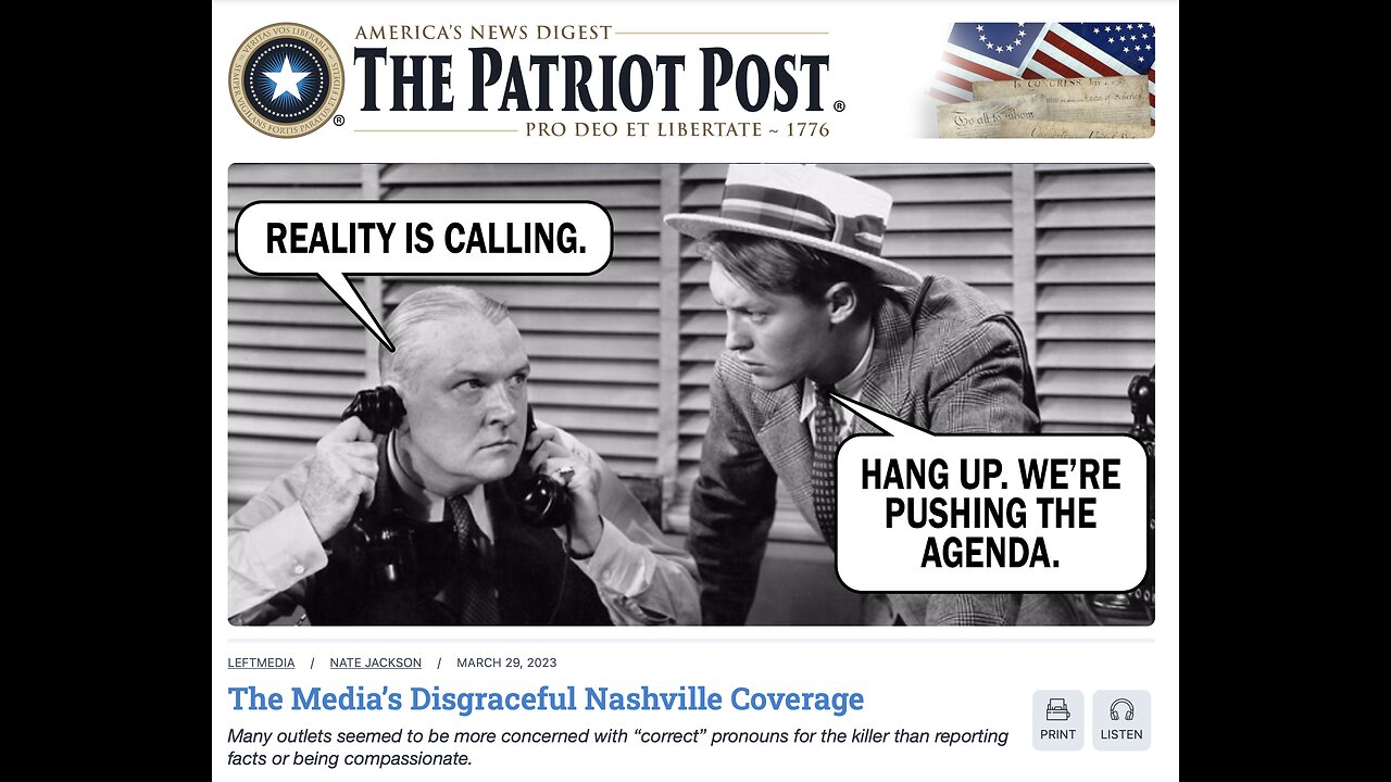 The Patriot Post Audio Edition Podcast for 3/29/23