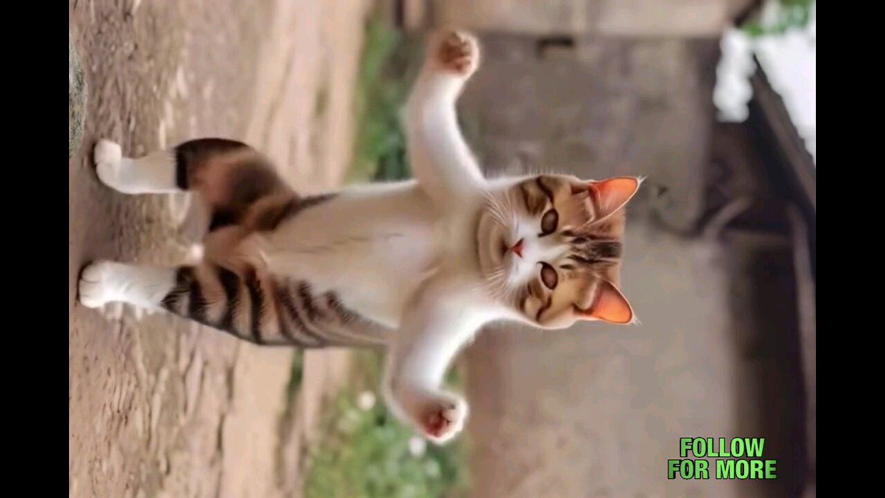 omg_Amazing cat dance_😲🥱