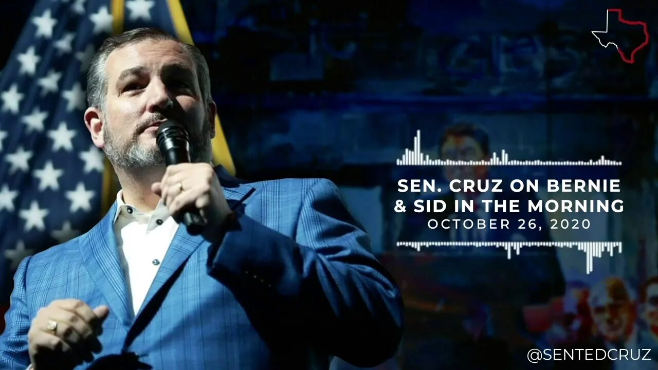 Cruz on Bernie & Sid in the Morning Discusses Big Tech Censorship & Confirming Judge Barrett