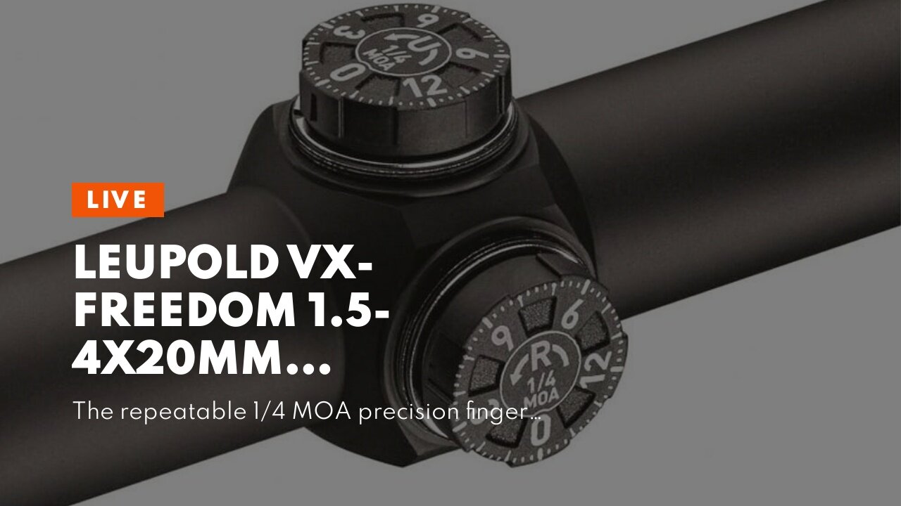 Leupold VX-Freedom 1.5-4x20mm Riflescope, Duplex Reticle, Matte Finish