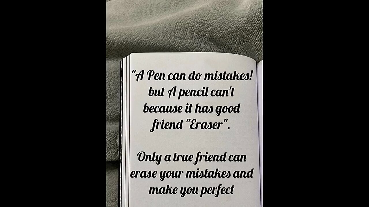 A pen can do mistake