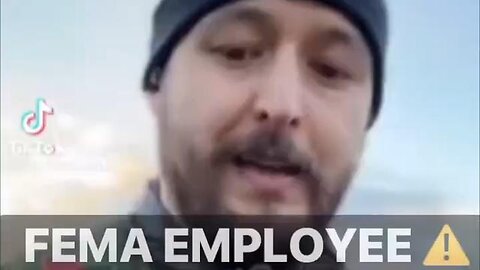 FEMA employee with a message