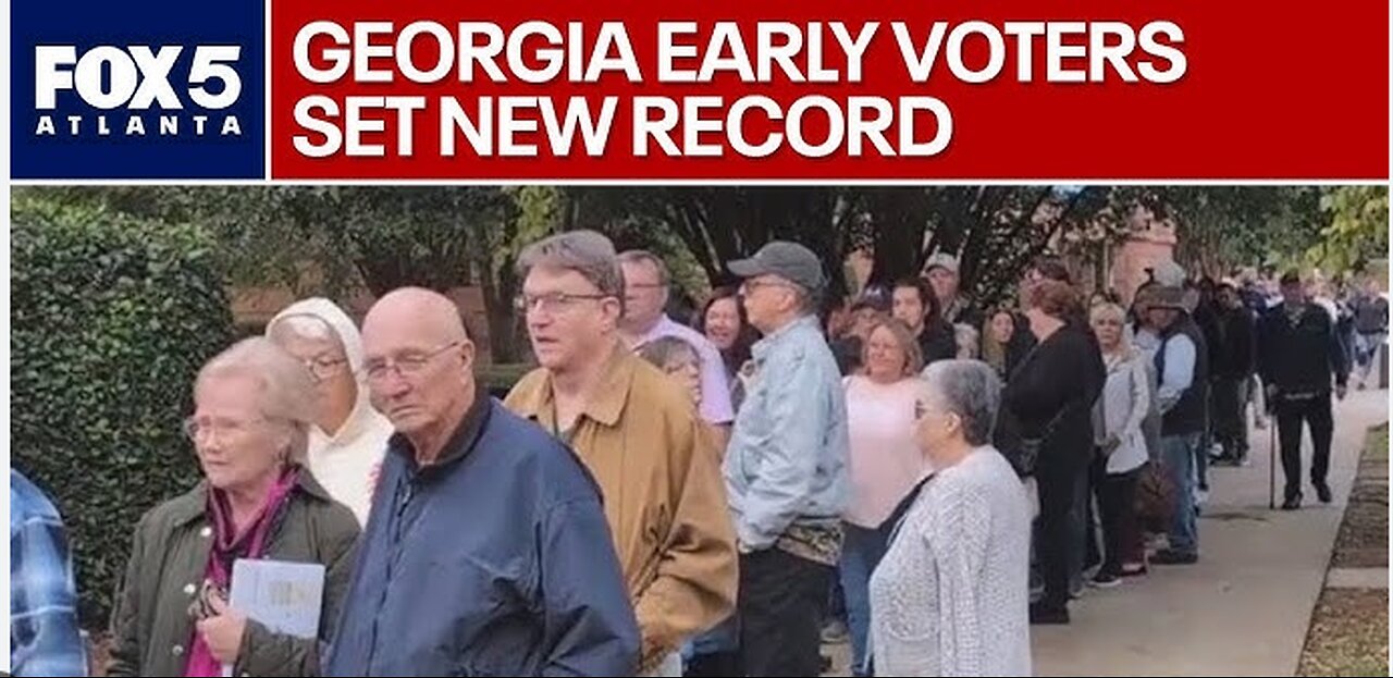 Georgia Sets Record For Early Voting on First Day