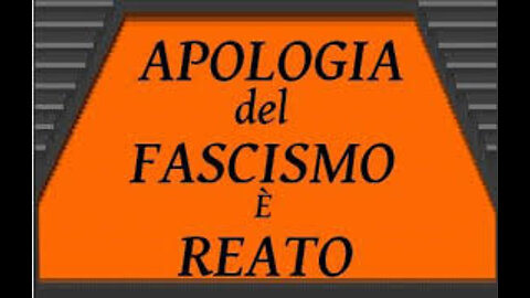 PROVA DI ESTINZIONE DELLO STATO SOCIALE x APOLOGIA FASCISTA