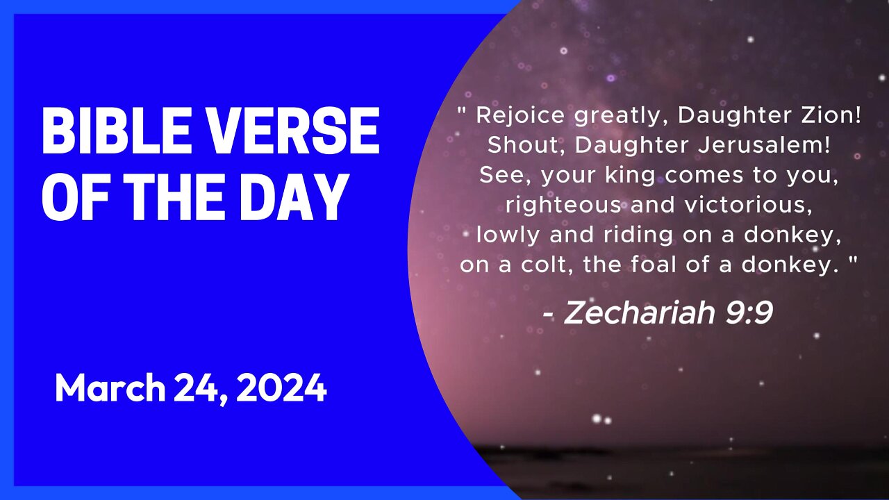 Bible Verse of the Day: March 24, 2024