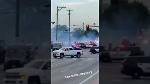 Police broke up a pro-choice protest in #SiouxFalls, #SouthDakota, that became unruly.