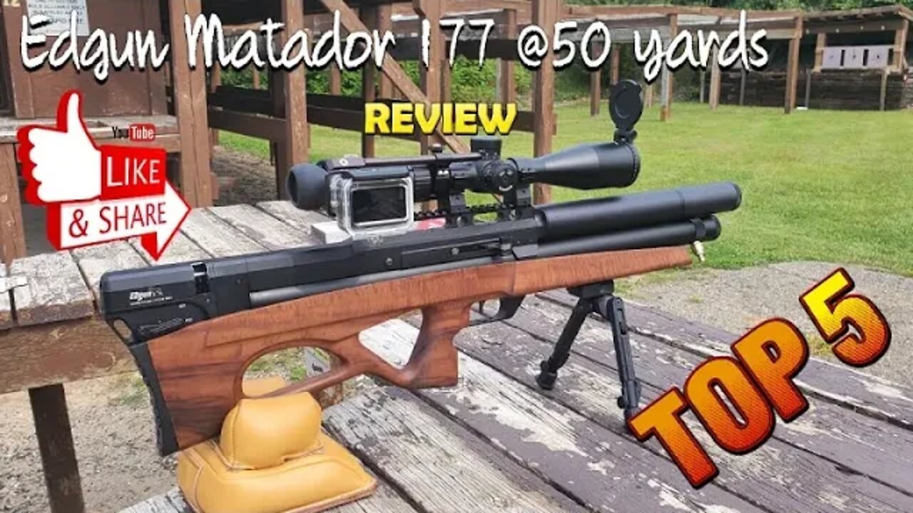 Edgun Matador 177 shooting 50 yards