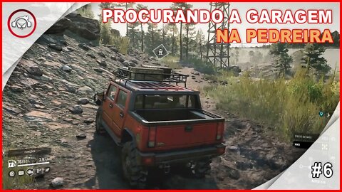 SnowRunner, Procurando A Garagem Na Pedreira, Gameplay PT BR, #6