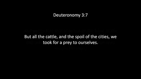 Deuteronomy Chapter 3