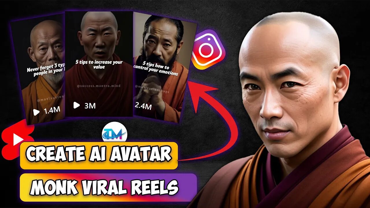 CREATE AI AVATAR USING THIS SIMPLE AI 🤯🤯 | INSTAGRAM VIRAL MONK REELS