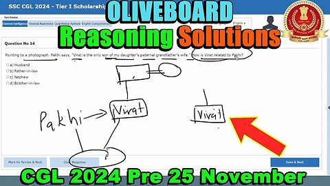 🔥Oliveboard Live Mock Reasoning Solutions SSC CGL Tier 1 25 Nov | MEWS Maths #ssc #cgl2024