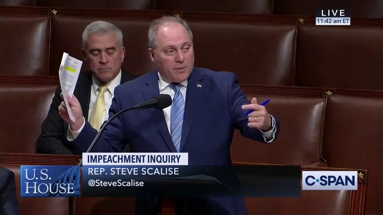 Scalise Introduces Rules Change to Allow All Members Access to Impeachment Proceedings