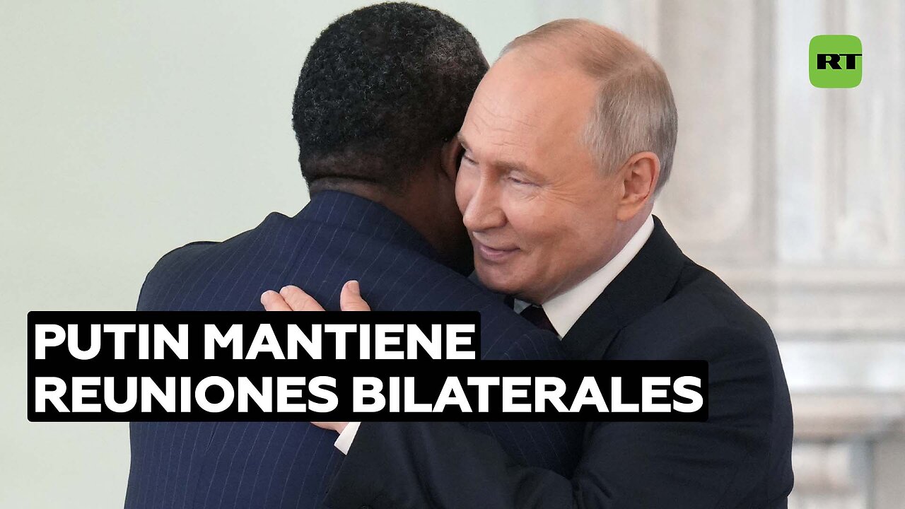 Putin mantiene reuniones bilaterales con varios líderes del continente africano