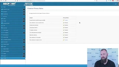 SecPoint Protector V55 UTM Firewall Privacy Control