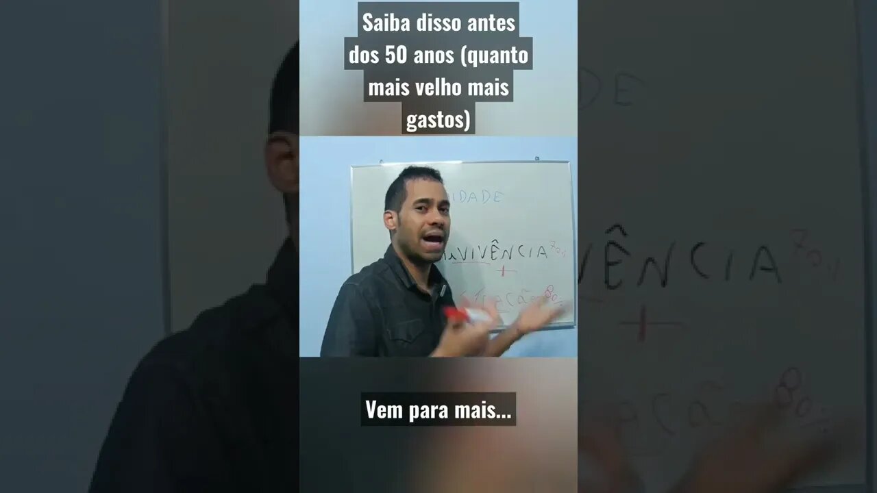 Saiba disso antes dos 50 anos...