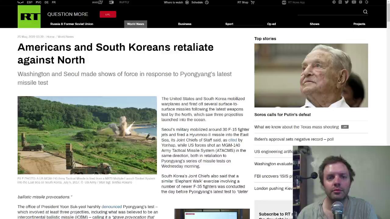 Americans and South Koreans retaliate against North Korea's recent 'missile test'