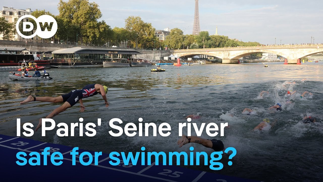 Olympics: Sports minister dips into Seine river in attempt to prove water safety | DW News