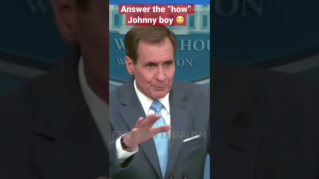 John Kirby with his classic side step no answer to reporter’s Q