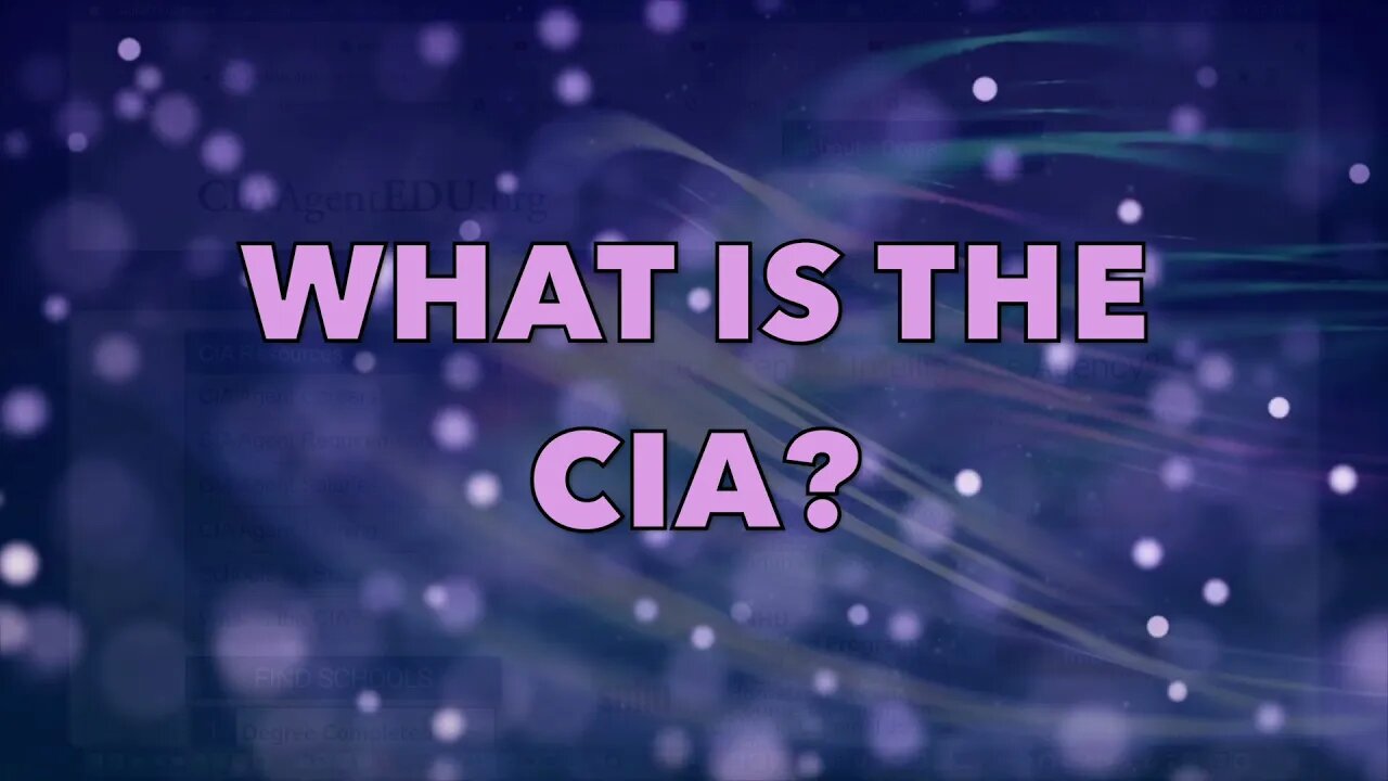 Come Research With Me Operation Blackout Part 2 The CIA Website The CIA What Is The CIA?