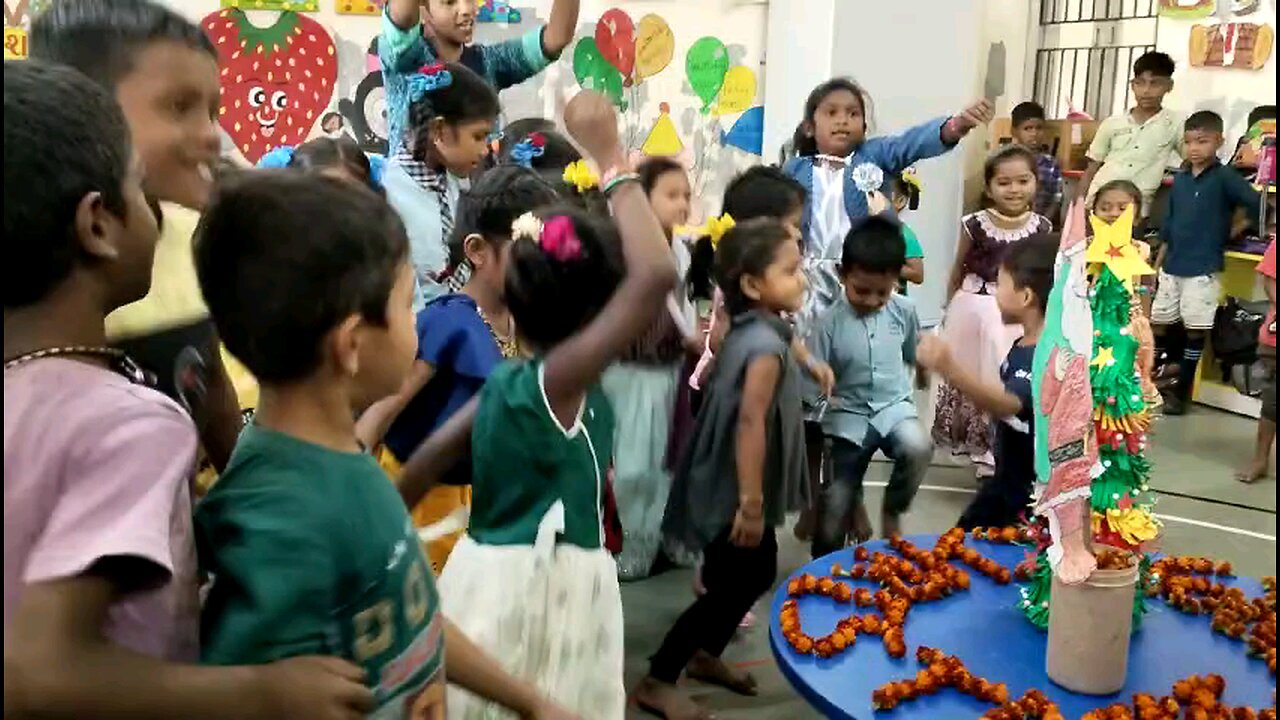 Christmas Function At School With Jr. Kids