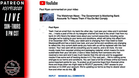 The Watchman News - The Censored Youtube Comment About Bank Changes In The UK That You Need To See