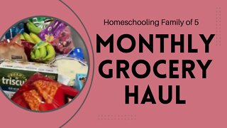 April Grocery Haul family of 5