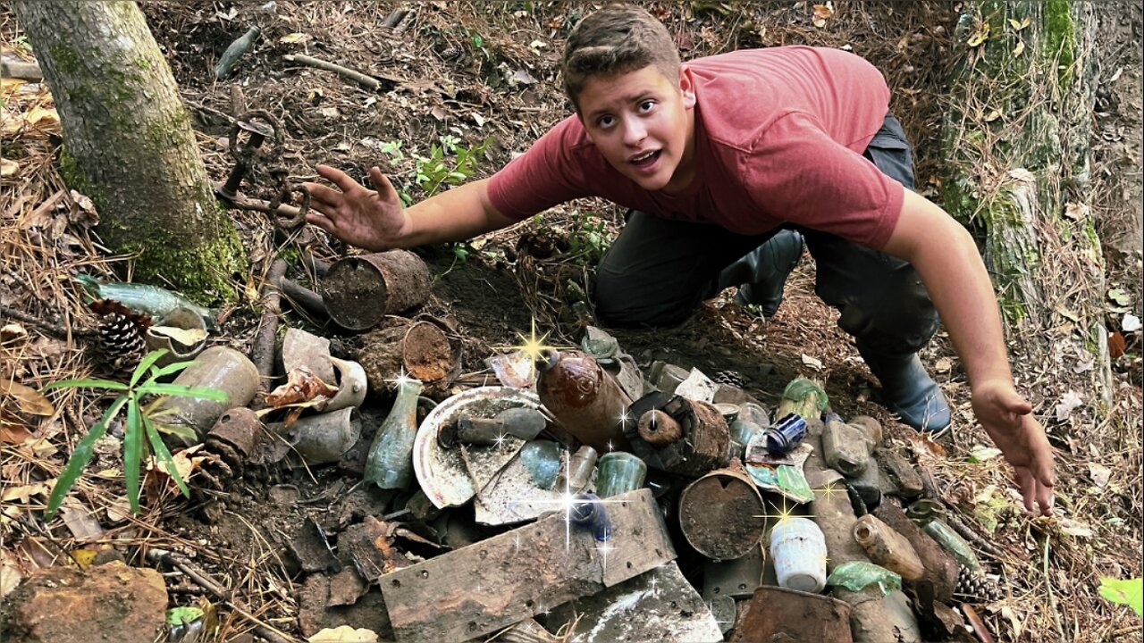 these items have been buried since 1950 (potentially radioactive glass)