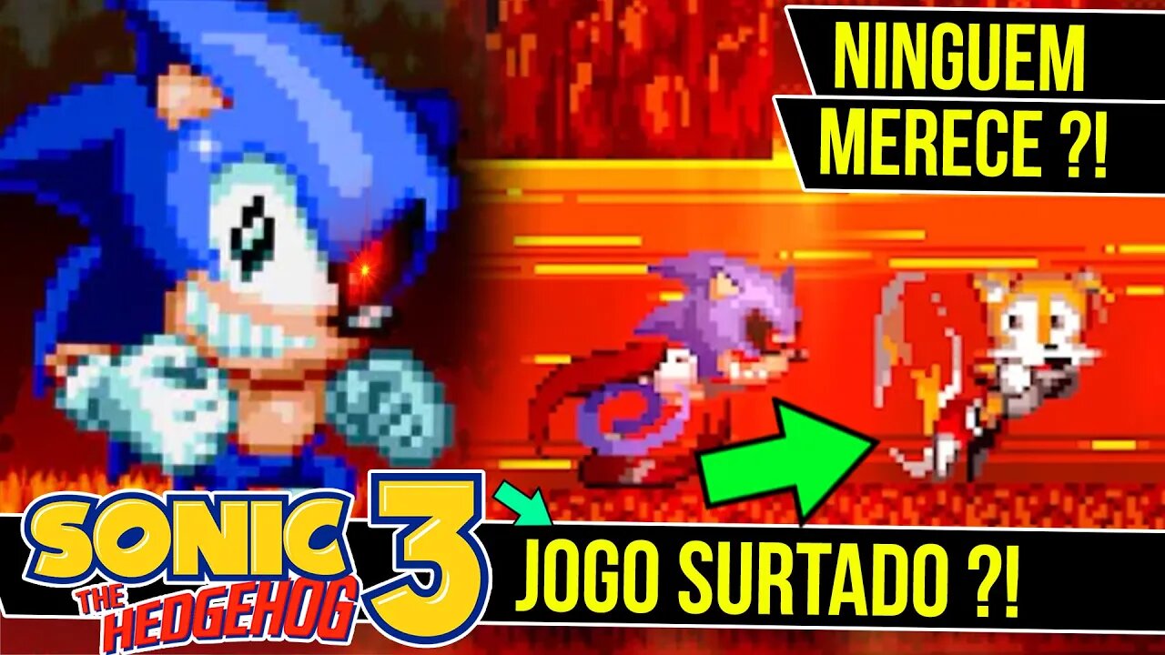 O jogo que DESTRUIU o Sonic 3 ?! | Sonic 3 bin - Rk Play