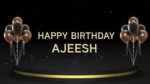 Wish you a very Happy Birthday Ajeesh