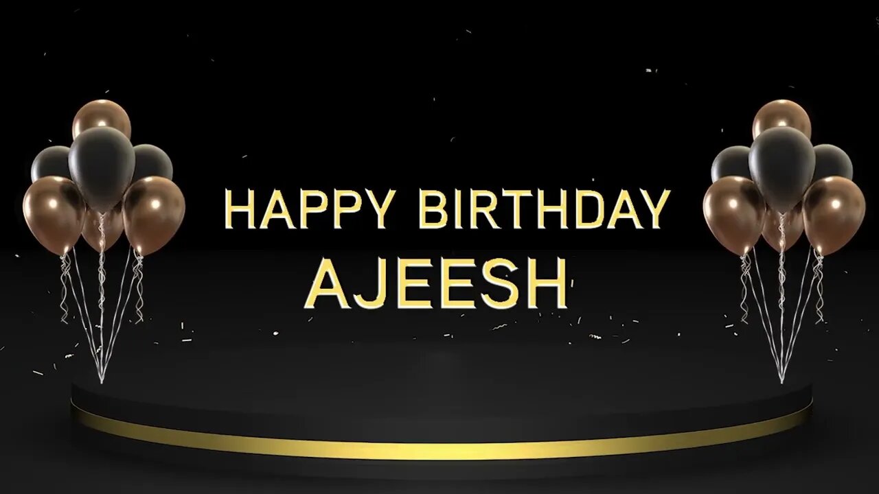 Wish you a very Happy Birthday Ajeesh