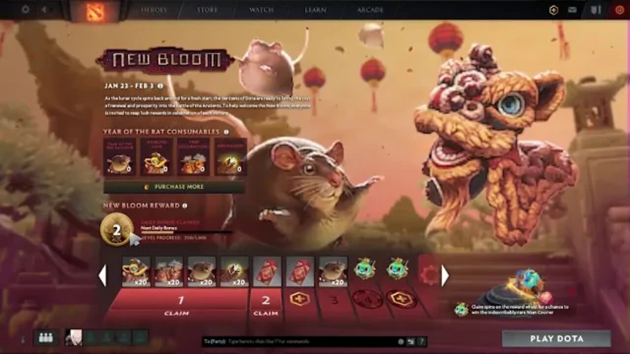 Dota 2 New Bloom 2020 event send ang pao to your friends!!! Free Wheel Spin giveaway!!!