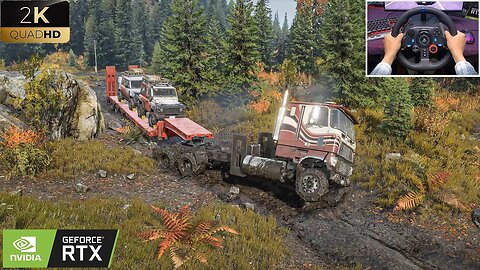 Transport Land Rover's Farm - Extreme Off-Road - SnowRunner - Logitech G29 Gameplay