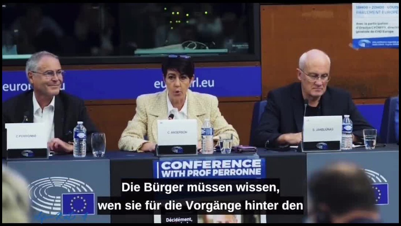 MEP Christine Anderson 20221020. Prof Perrone European Parliament Conference, Strasbourg.