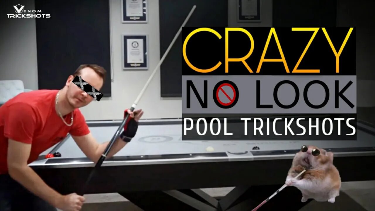 CRAZY NO-LOOK POOL TRICKS - Venom Trickshots