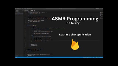 ASMR Coding a Chat Application Speedrun - No Talking